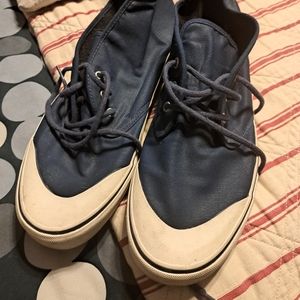 Good Used Condition Vans Prairie chukkas Waxed Blue Mens Size 11